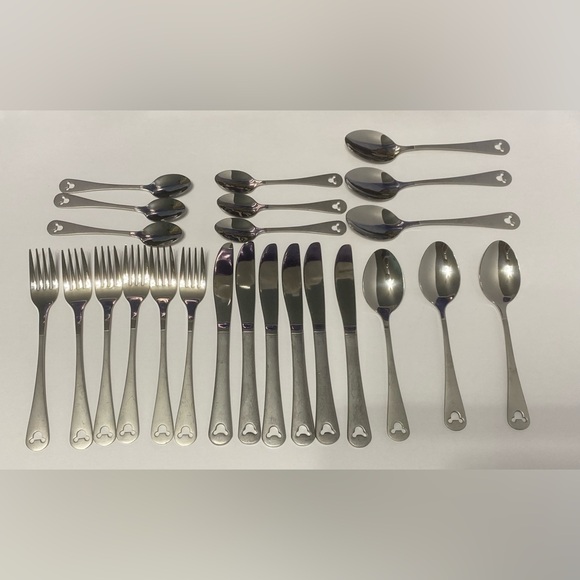 Disney | Dining | Disney Parks Mickey Mouse Satin Finish Silverware ...